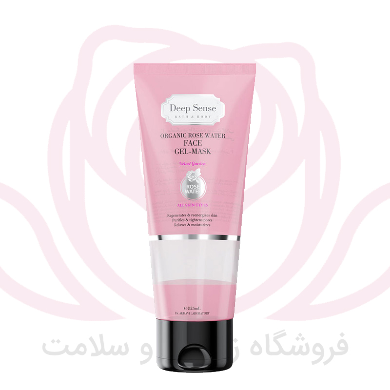 دیپ سنس ژل ماسک مرطوب کننده گلاب
