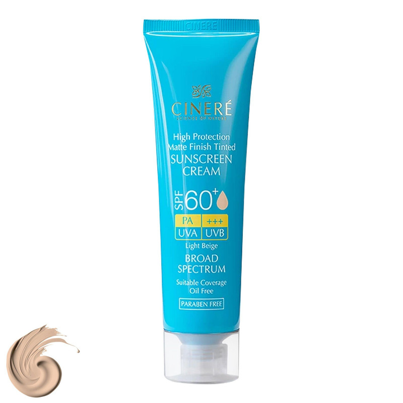 سینره کرم ضد آفتاب رنگی سینره SPF60(بژ روشن)