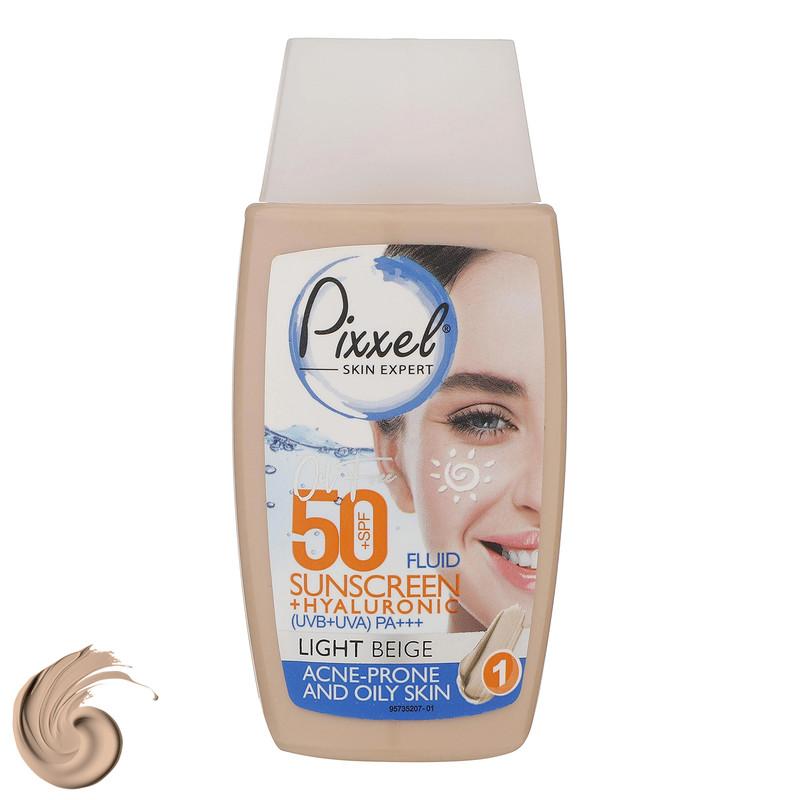 پیکسل کرم ضدآفتاب رنگی بژ روشن پوست چرب SPF 50