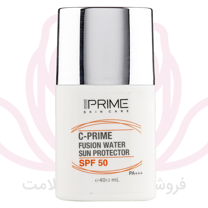 پرایم فلوئید ضدآفتاب بی رنگ ویتامین سی فیوژن واتر SPF50