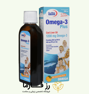 کاور شربت امگا3 پلاس یوروویتال
