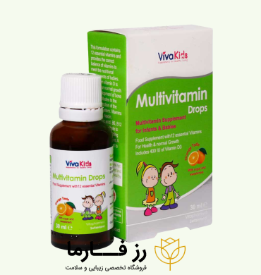 کاور قطره مولتی ویتامین ویواکیدز