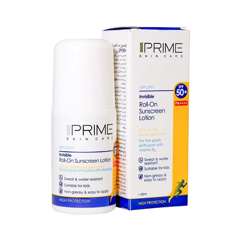 پرایم ضدآفتاب رولی بی رنگ SPF50