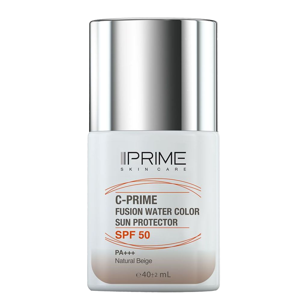 پرایم فلوئید ضدآفتاب رنگی ویتامین سی SPF50 رنگی بژ طبیعی