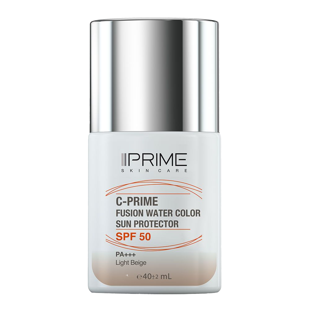 پرایم فلوئید ضدآفتاب رنگی ویتامین سی SPF50 بژ روشن رنگی بژ روشن